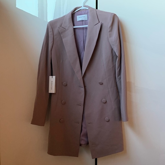Babaton Pelli Blazer in Dusty Mauve - Picture 2 of 11